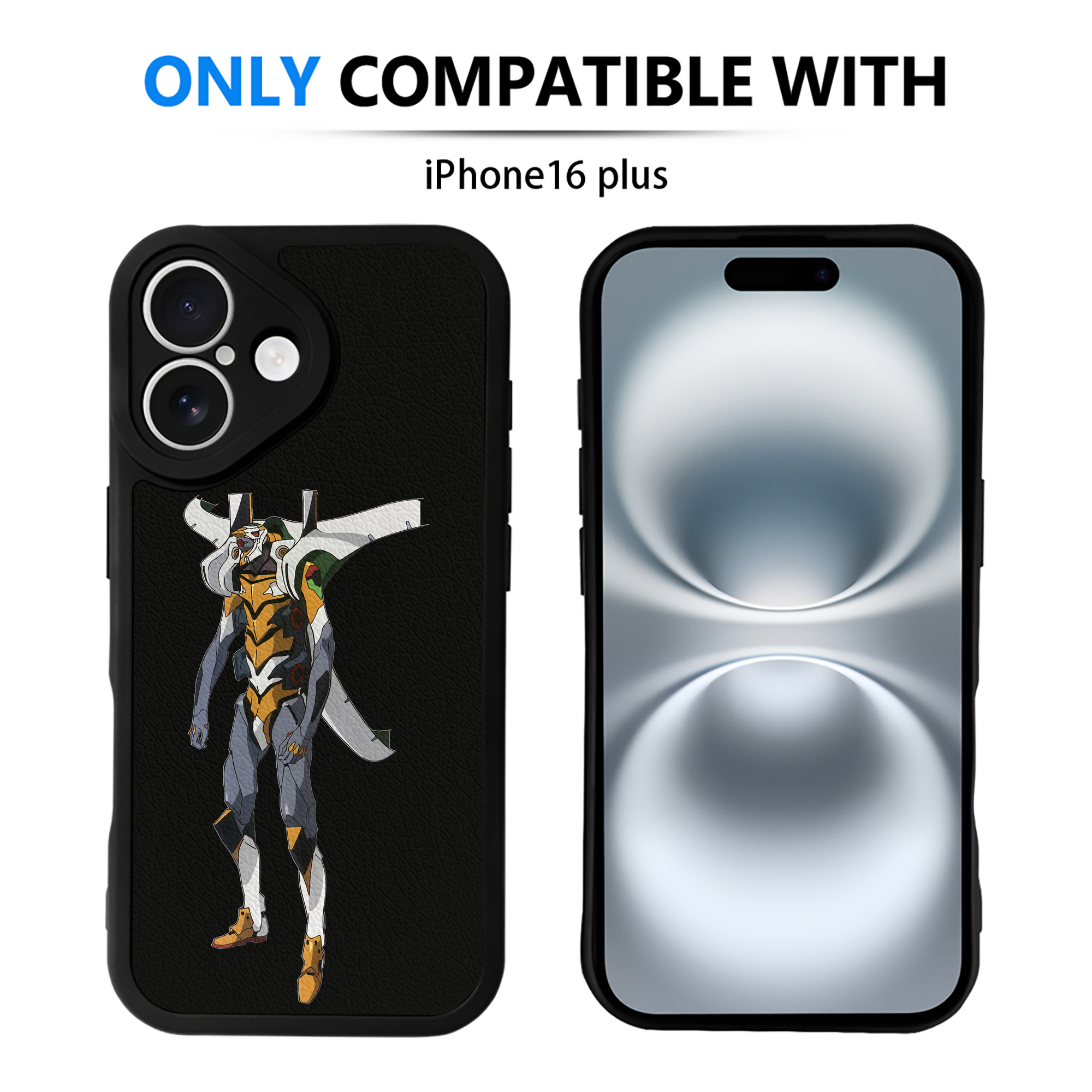 （画像用） EVA 新世紀エヴァンゲリオン 【iPhone 16シリーズ対応】シリコンスマホケース（レザー調） 材質：シリコン